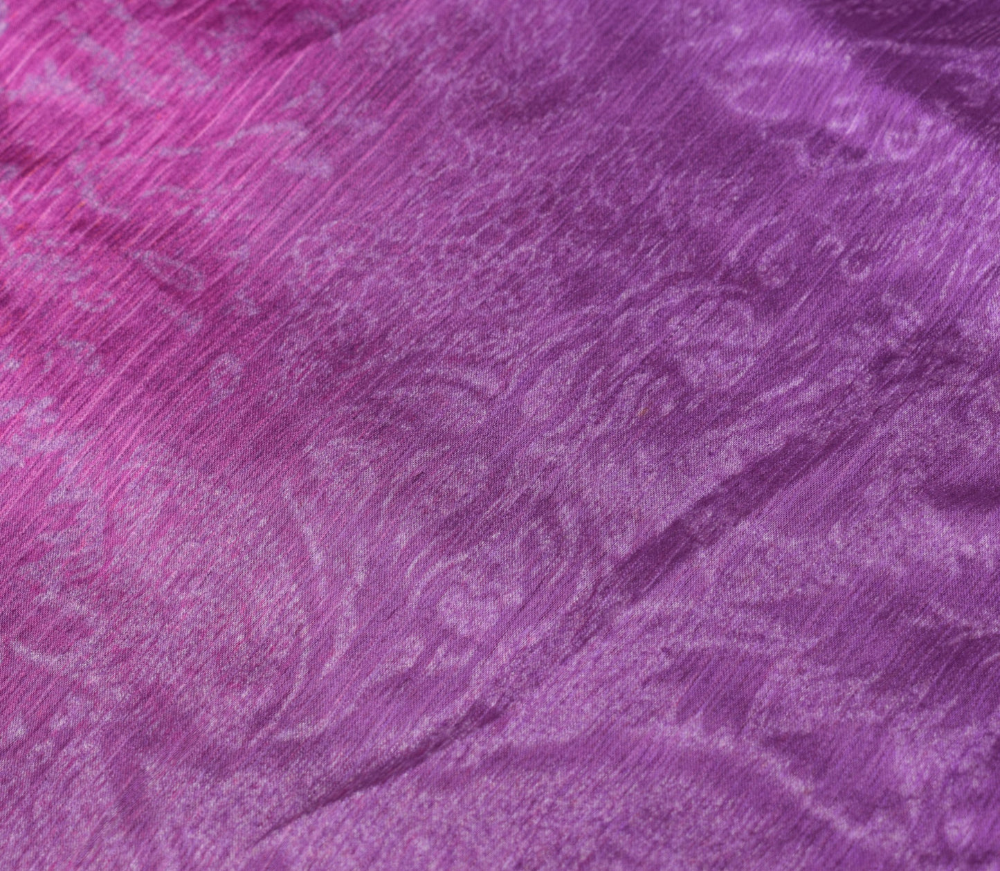 Sushila Vintage Purple Saree Magic Wrap Reversible Skirt Art Silk Beach Dress Boho