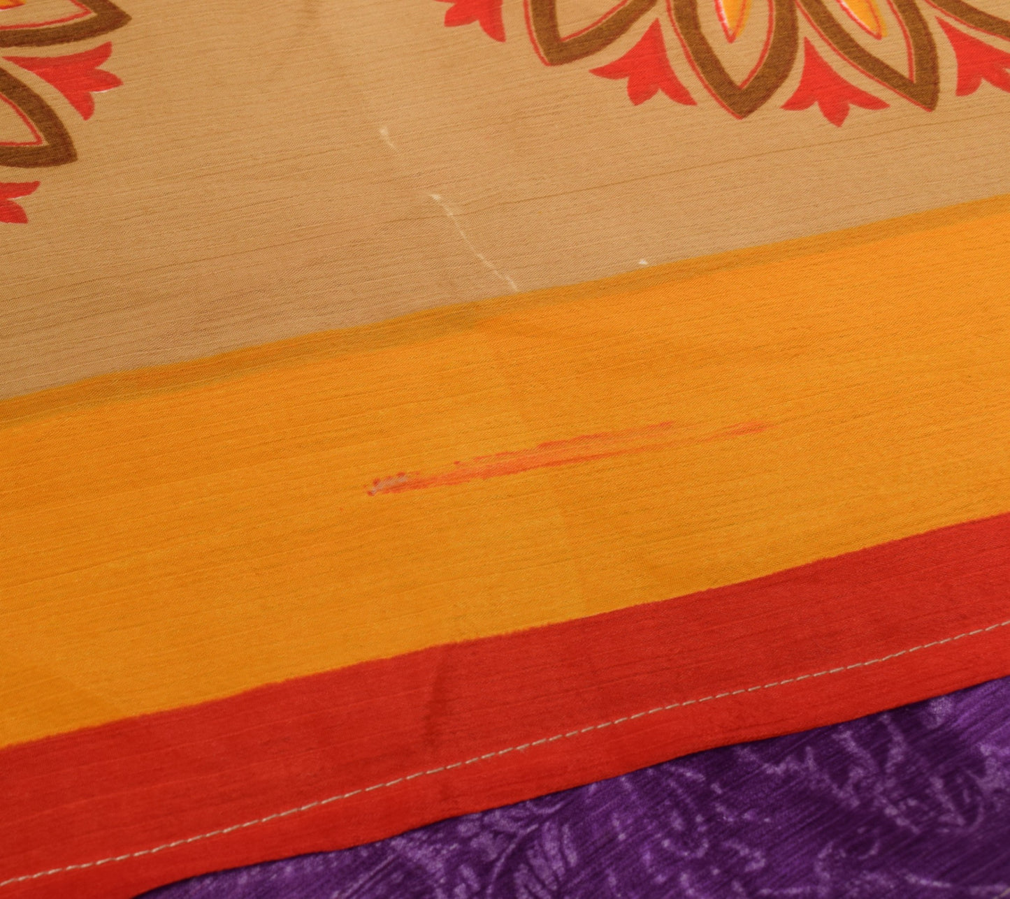 Sushila Vintage Purple Saree Magic Wrap Reversible Skirt Art Silk Beach Dress Boho