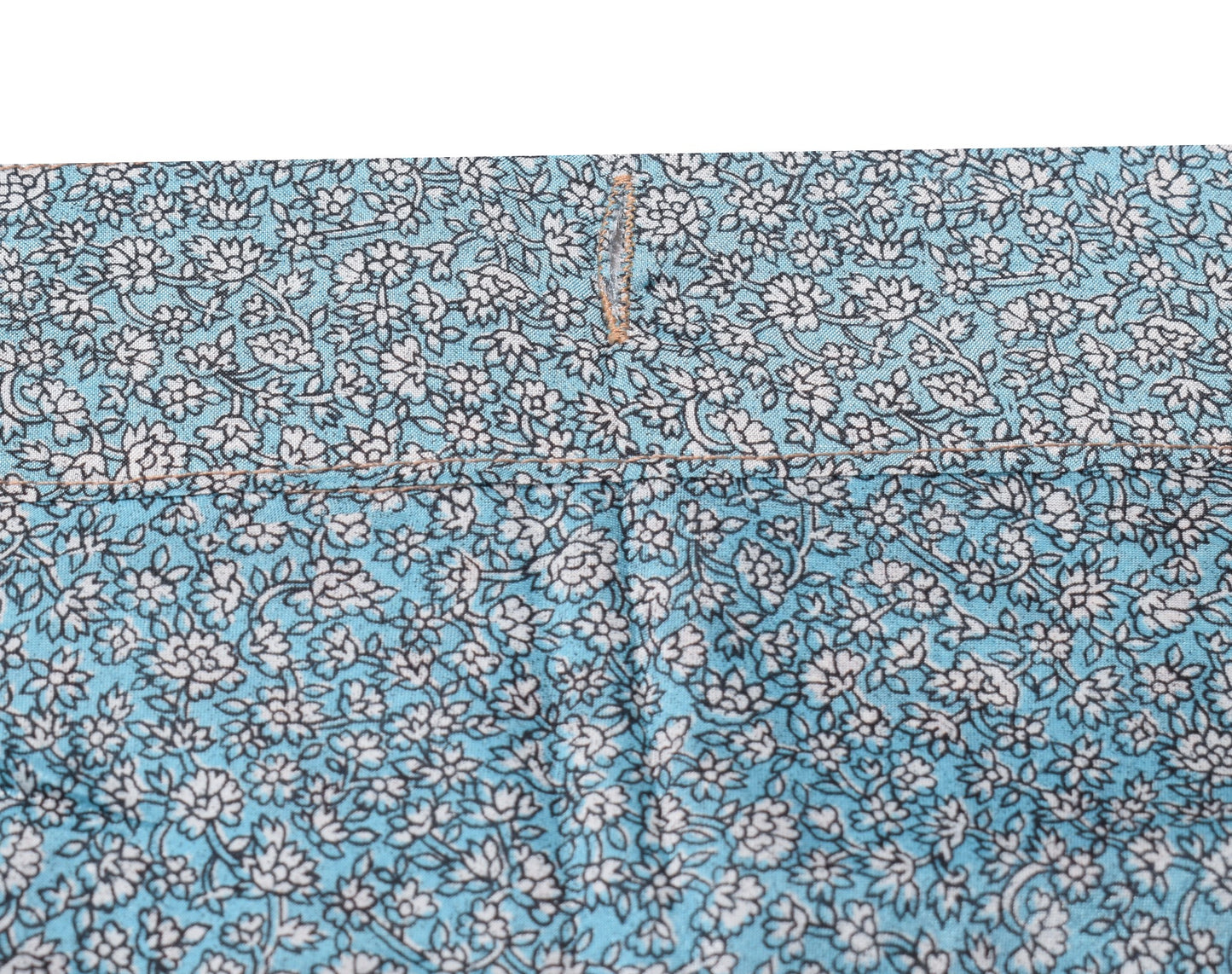 Sushila Vintage Sky Blue Magic Wrap Reversible Skirt Art Silk Saree Beach Dress