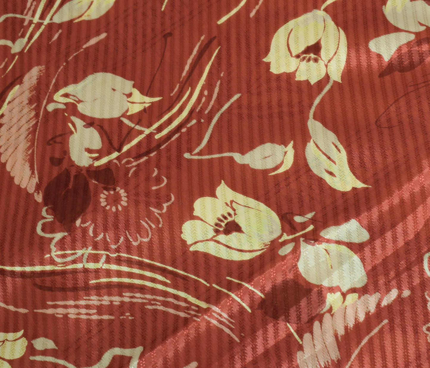 Sushila Vintage Maroon Saree Magic Wrap Reversible Skirt Art Silk Beach Dress Hippie