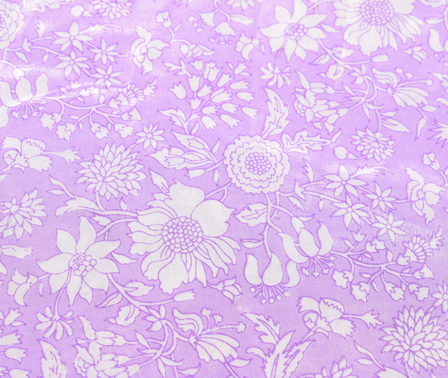 Sushila Vintage Lavender Magic Wrap Art Silk Saree Reversible Skirt Beach Dress