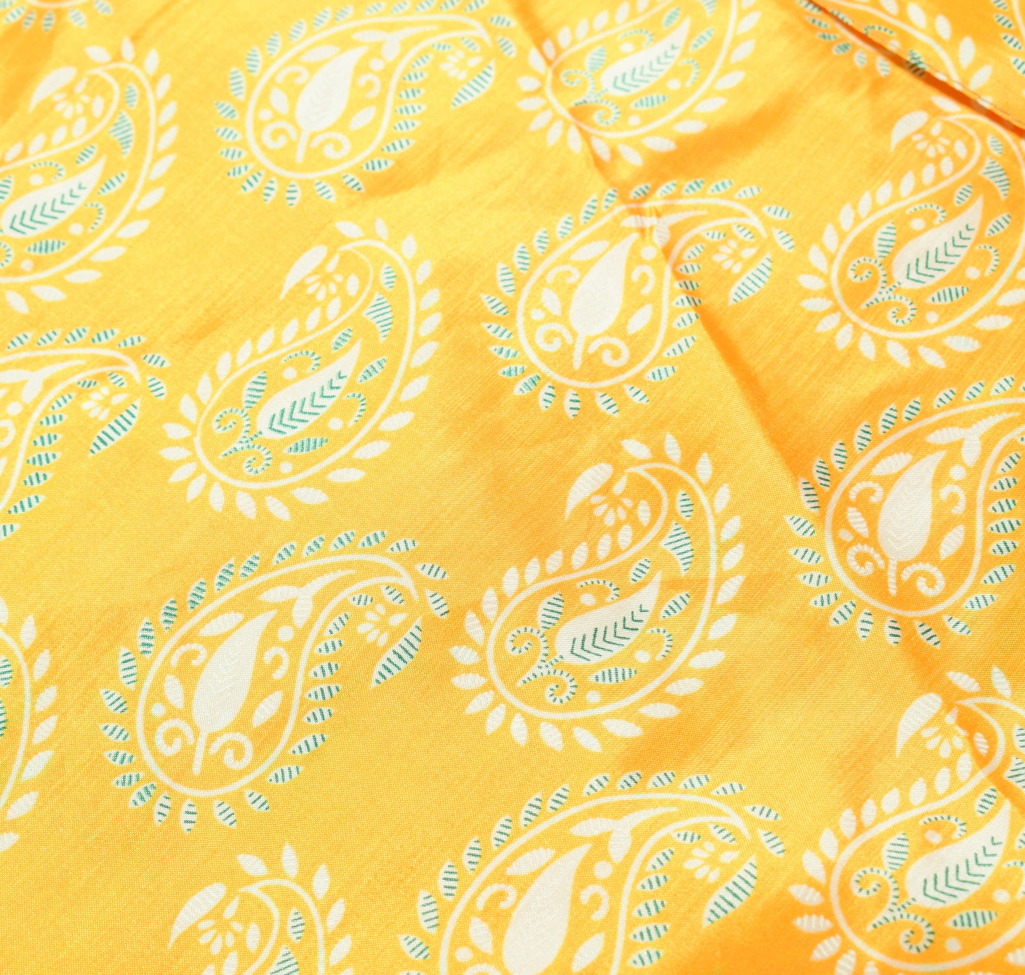 Sushila Vintage Saree Magic Wrap Reversible Skirt Yellow Art Silk Beach Dress