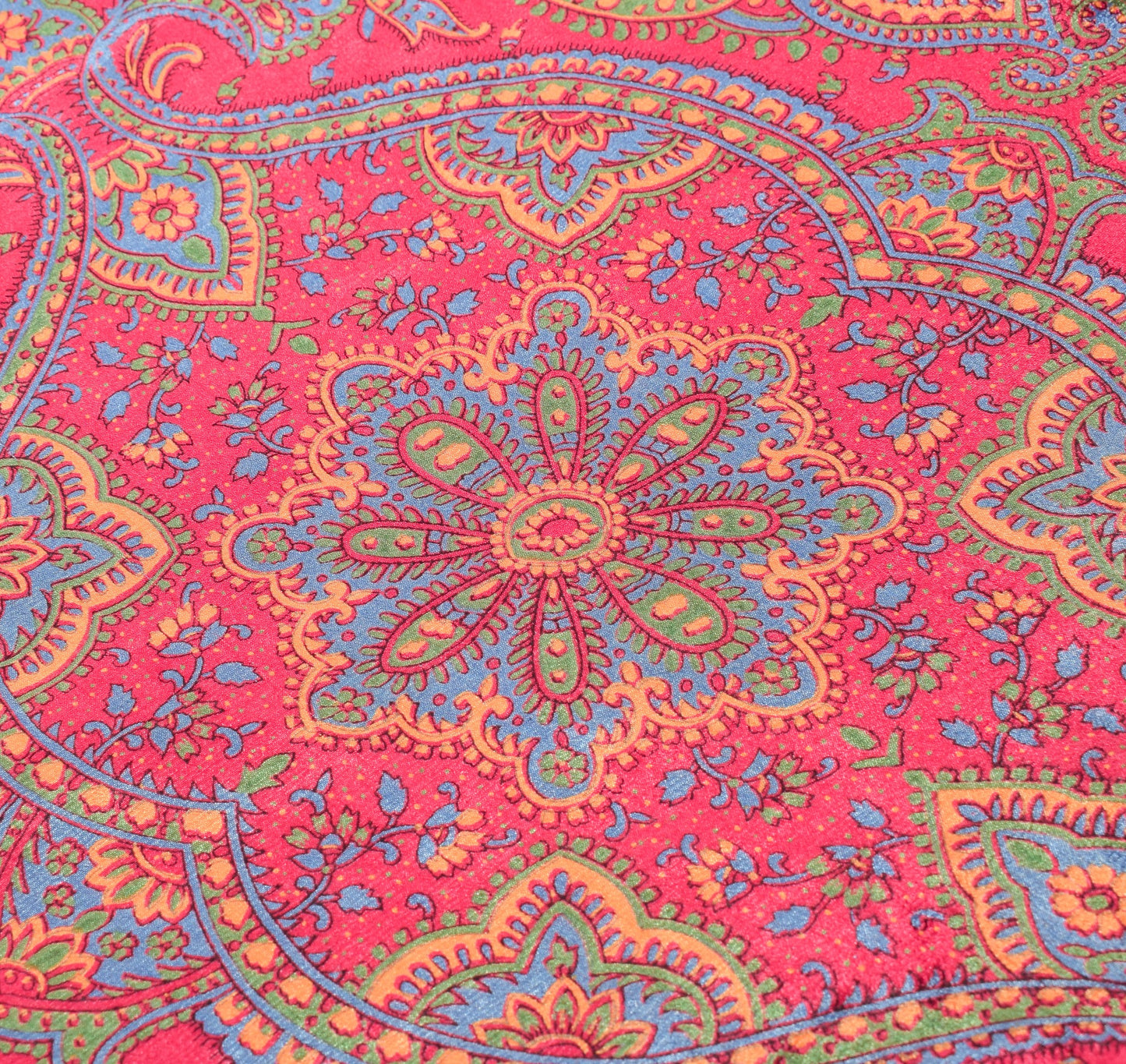 Sushila Vintage Silk Saree Magic Wrap Reversible Skirt Beach Dress Floral Pink