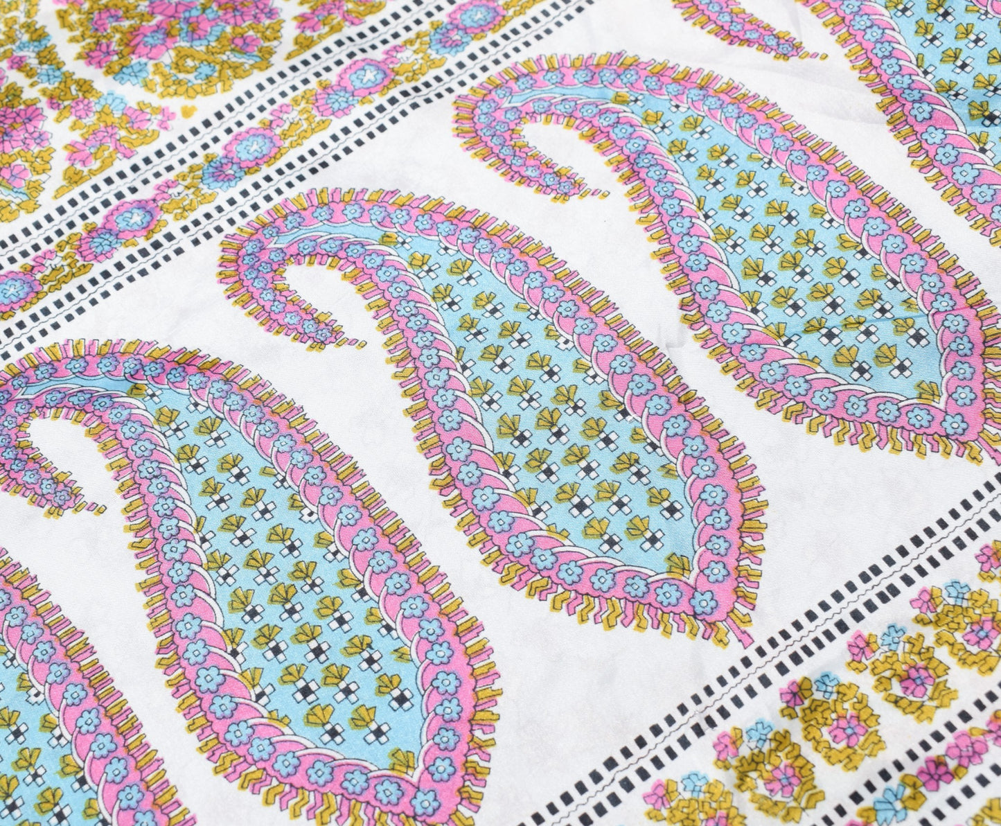 Sushila Vintage Silk Saree Magic Wrap Reversible Sky Blue Skirt Beach Dress Boho