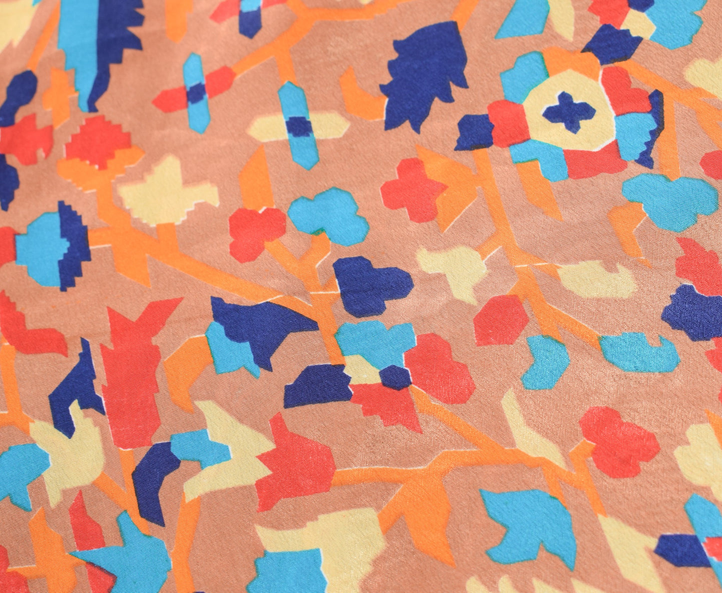 Sushila Vintage Turq. Blue Silk Saree Magic Wrap Reversible Skirt Beach Dress