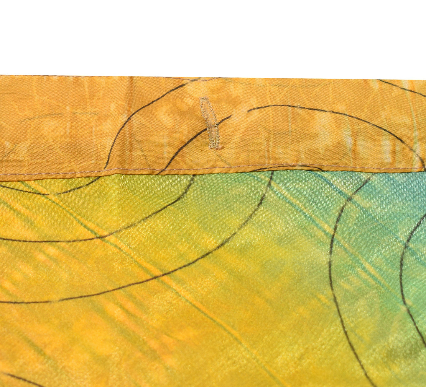 Sushila Vintage 2 Layer Silk Saree Magic Wrap Reversible Skirt Beach Dress Boho