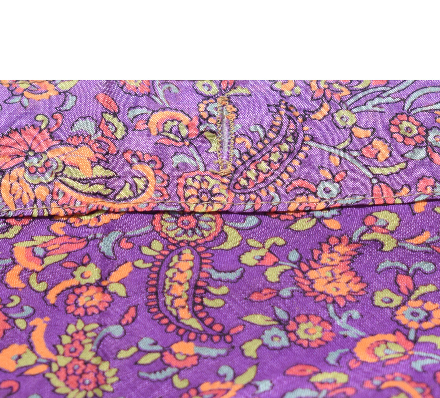 Sushila Vintage Purple Art Silk Saree Magic Wrap Reversible Skirt Beach Dress
