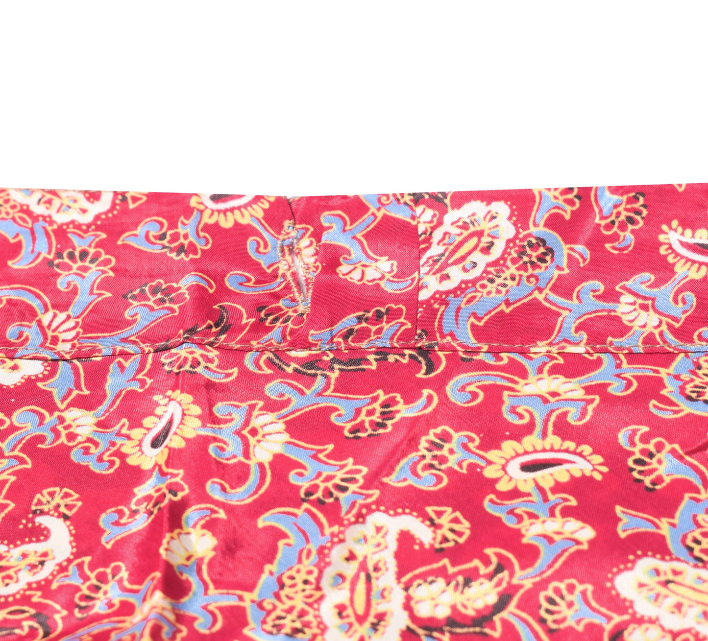 Sushila Vintage Floral Pink Silk Saree Magic Wrap Reversible Skirt Beach Dress