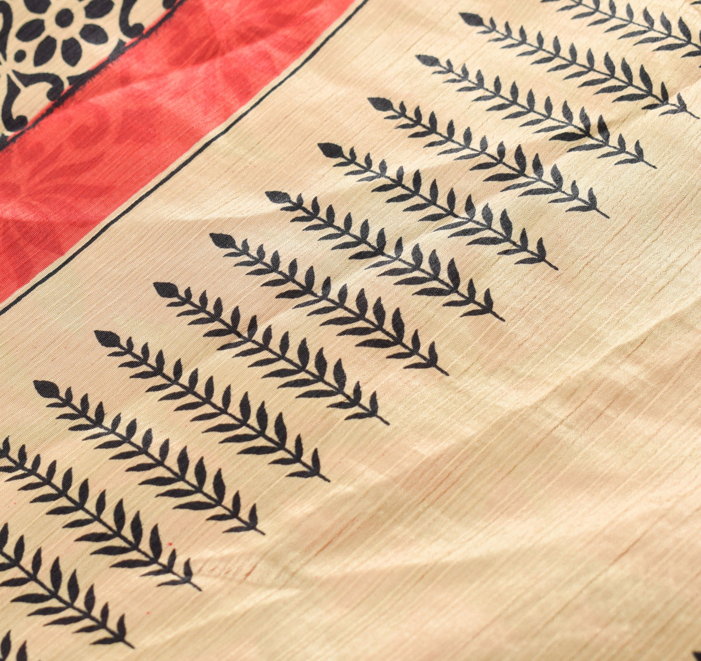 Sushila Vintage Art Silk Saree Magic Wrap Reversible Skirt Orange Beach Dress