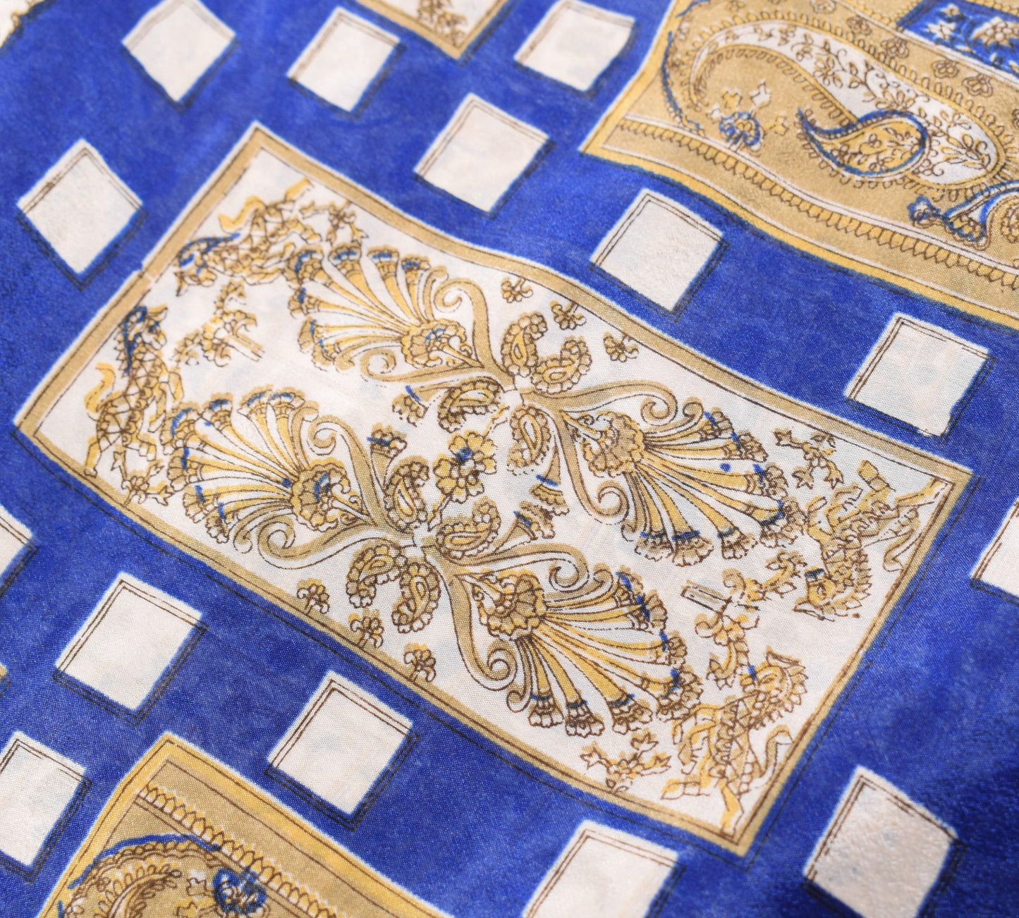 Sushila Vintage Saree Magic Wrap Reversible Skirt Cream Art Silk Beach Dress