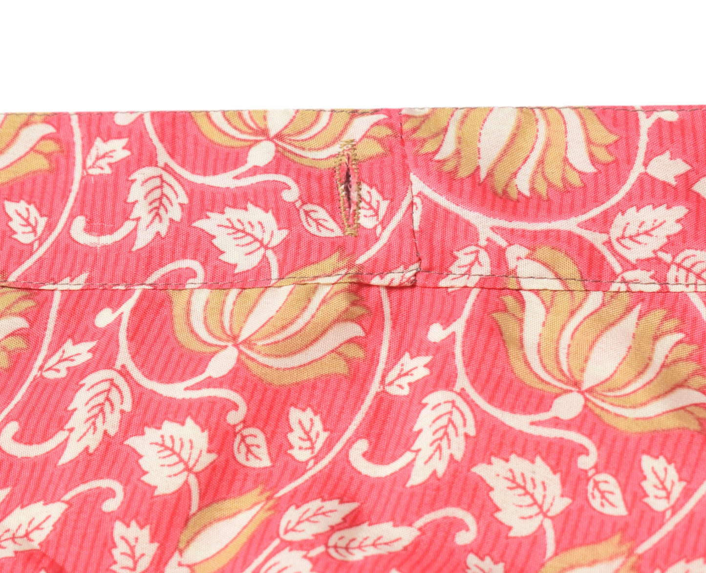 Sushila Vintage Paisley Art Silk Saree Magic Wrap Reversible Skirt Beach Dress