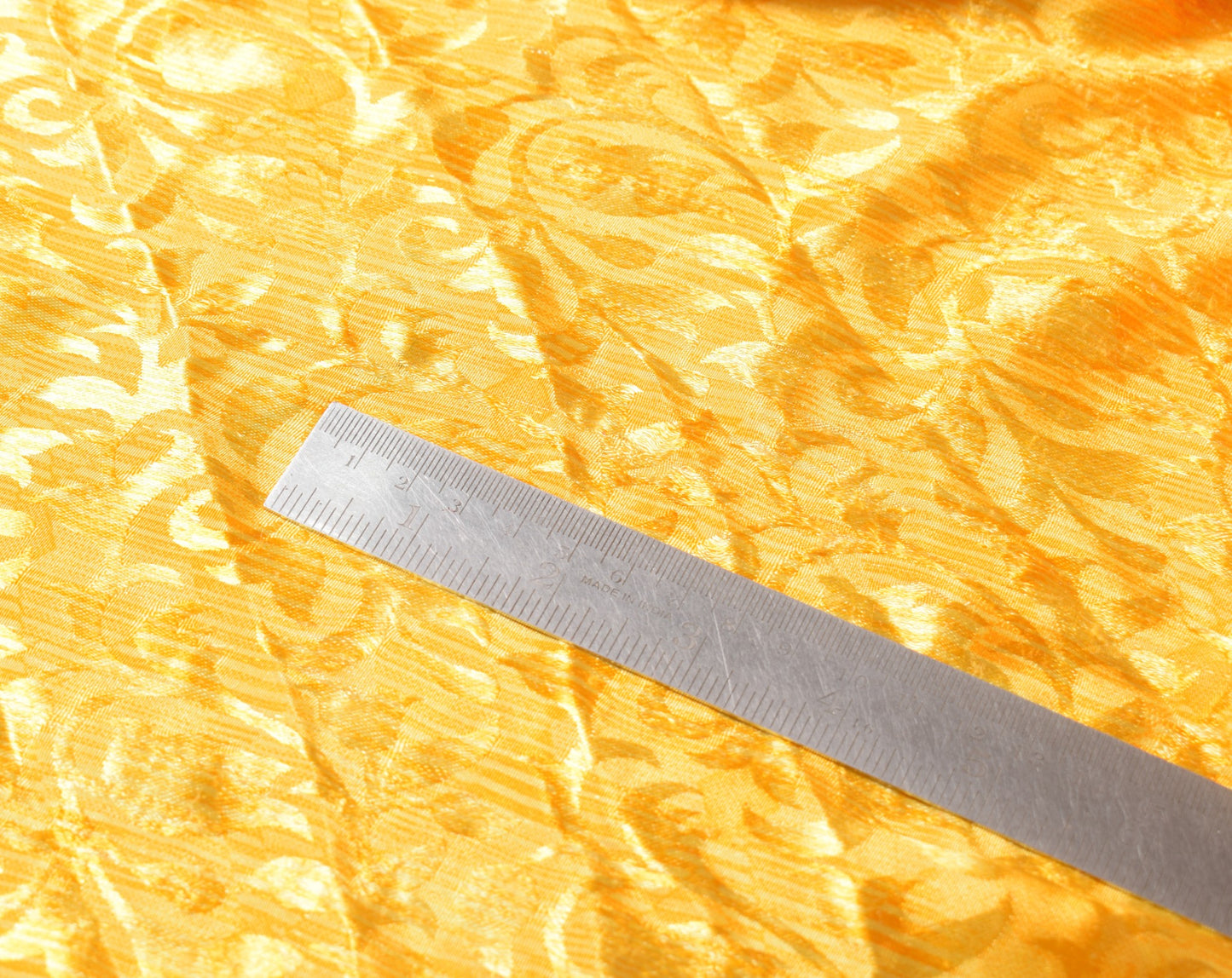 Sushila Vintage Yellow Silk Saree Magic Wrap Floral Reversible Skirt Beach Dress