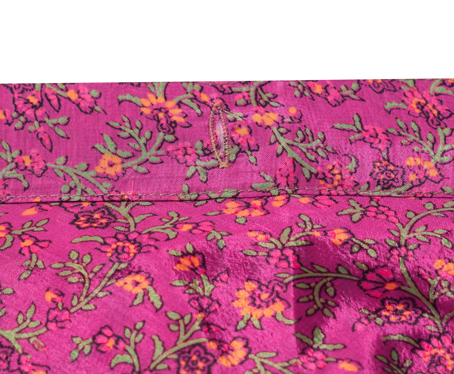 Sushila Vintage Art Silk Saree Magic Wrap Pink Reversible Skirt Beach Dress Boho