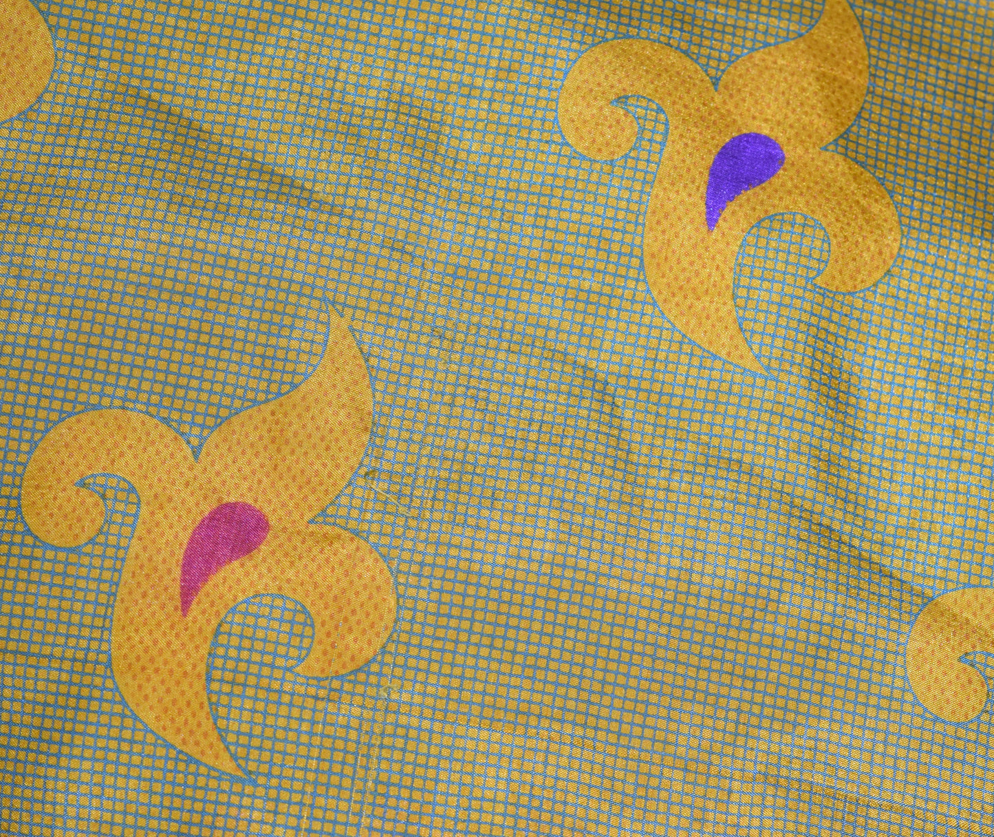 Sushila Vintage Silk Saree Magic Wrap Reversible Skirt Yellow Beach Dress Boho