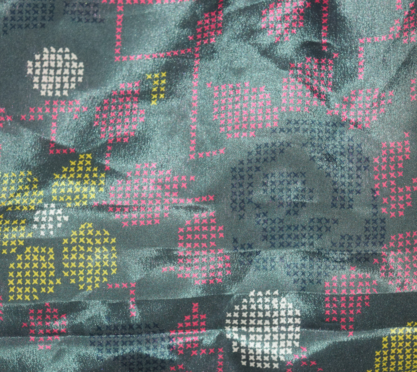 Sushila Vintage Gray Silk Saree 2 Layer Magic Wrap Reversible Skirt Beach Dress