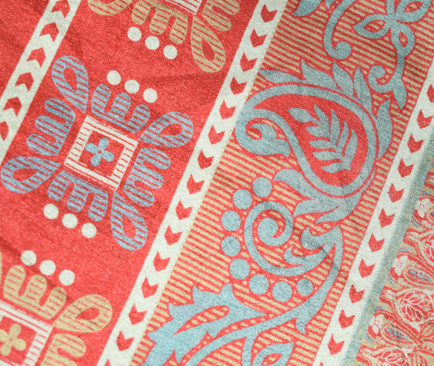 Sushila Vintage Red 2 Layer Silk Saree Magic Wrap Reversible Skirt Beach Dress