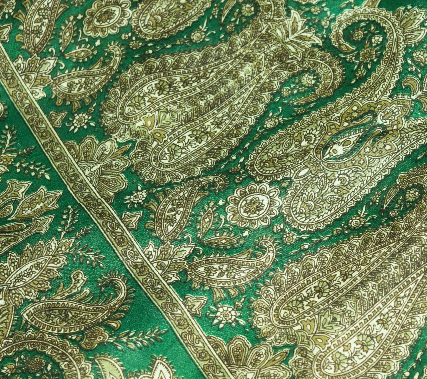 Sushila Vintage Green Blue Silk Saree Magic Wrap Reversible Skirt Beach Dress