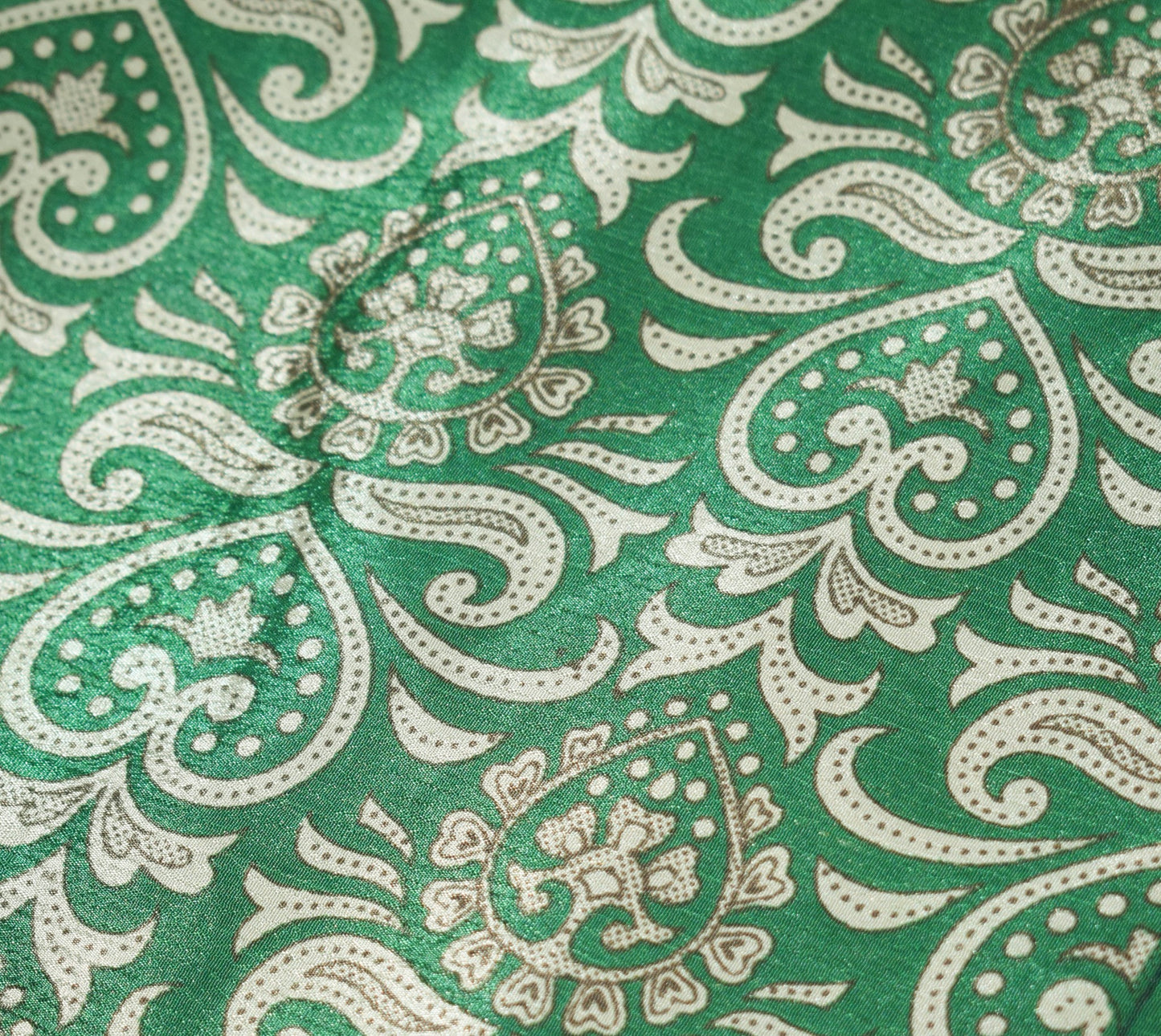 Sushila Vintage Silk Saree Magic Wrap Floral Print Reversible Skirt Beach Dress