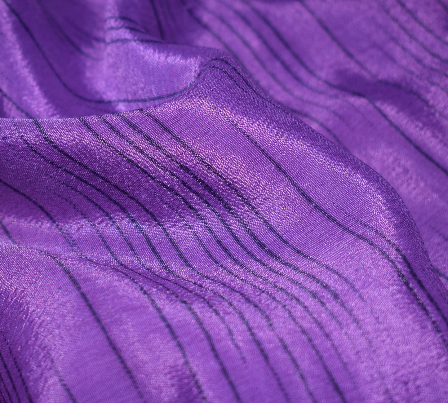 Sushila Vintage Silk Saree Magic Wrap Reversible Skirt Purple Beach Dress Boho