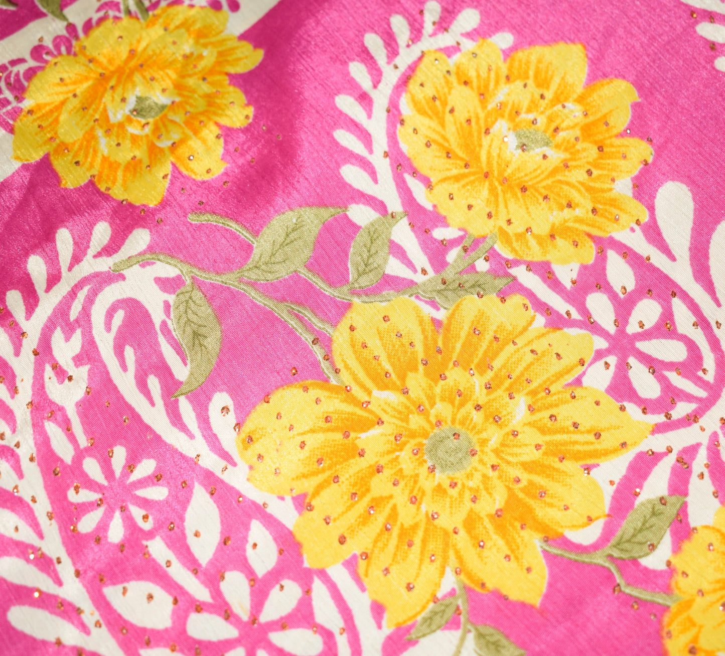 Sushila Vintage Handmade Art Silk Saree Magic Wrap Reversible Skirt Beach Dress