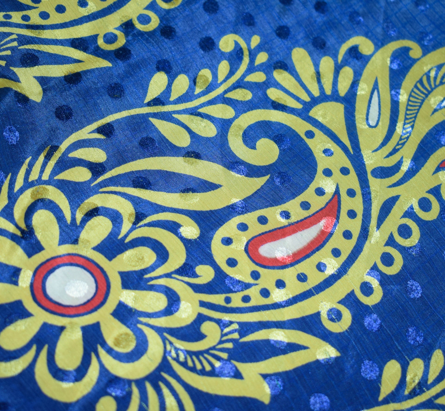 Sushila Vintage Blue Green Saree Magic Wrap Reversible Skirt Art Silk Beach Dress