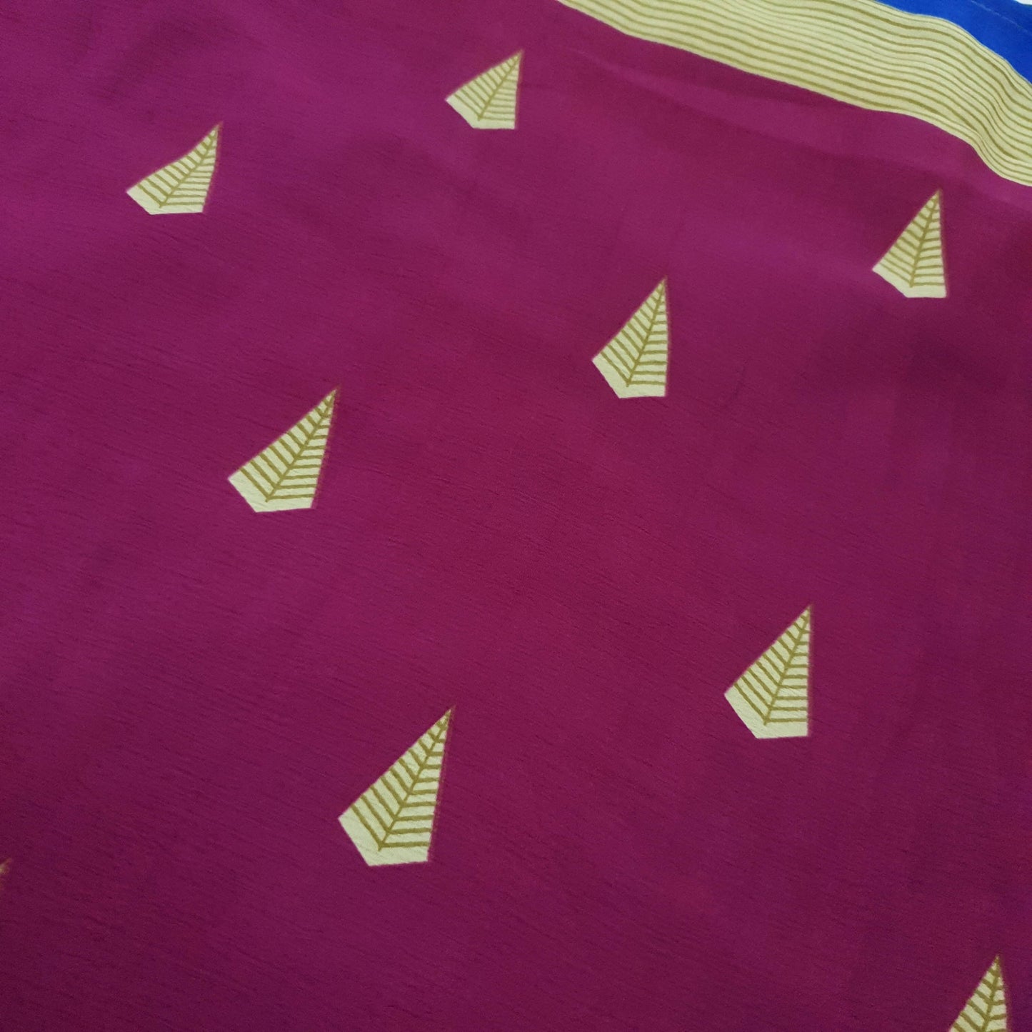 Sushila Vintage Magenta Saree Magic Wrap Reversible Skirt Beach Dress Art Silk Boho