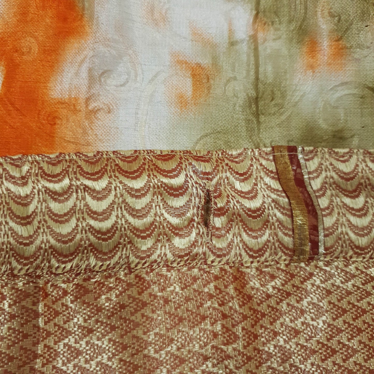 Sushila Vintage Printed Saree Magic Wrap Art Silk Reversible Skirt Beach Dress Boho