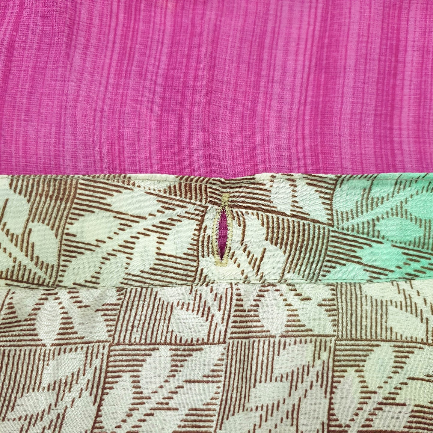 Sushila Vintage Art Silk Saree Magic Wrap Floral Pink Reversible Skirt Beach Dress