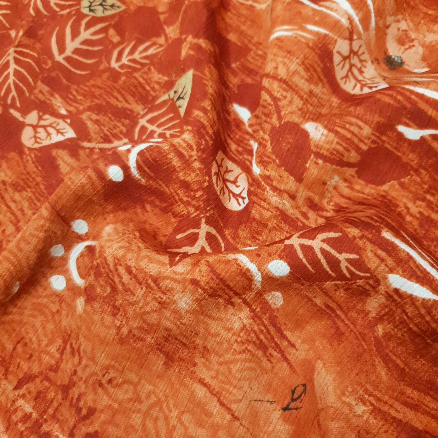 Sushila Vintage Rust Saree Magic Wrap Reversible Skirt Beach Dress Art Silk Handmade