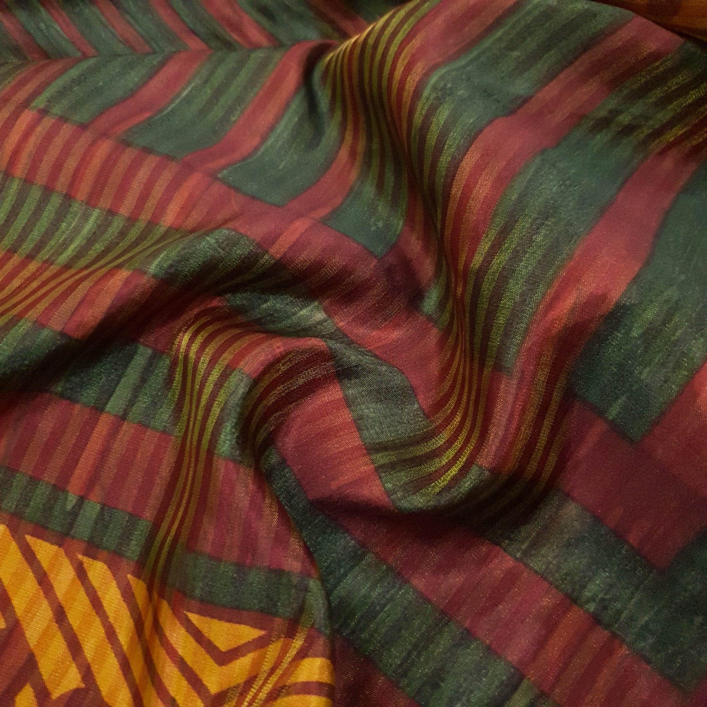 Sushila Vintage 2 Layer Saree Magic Wrap Reversible Skirt Art Silk Beach Dress Boho