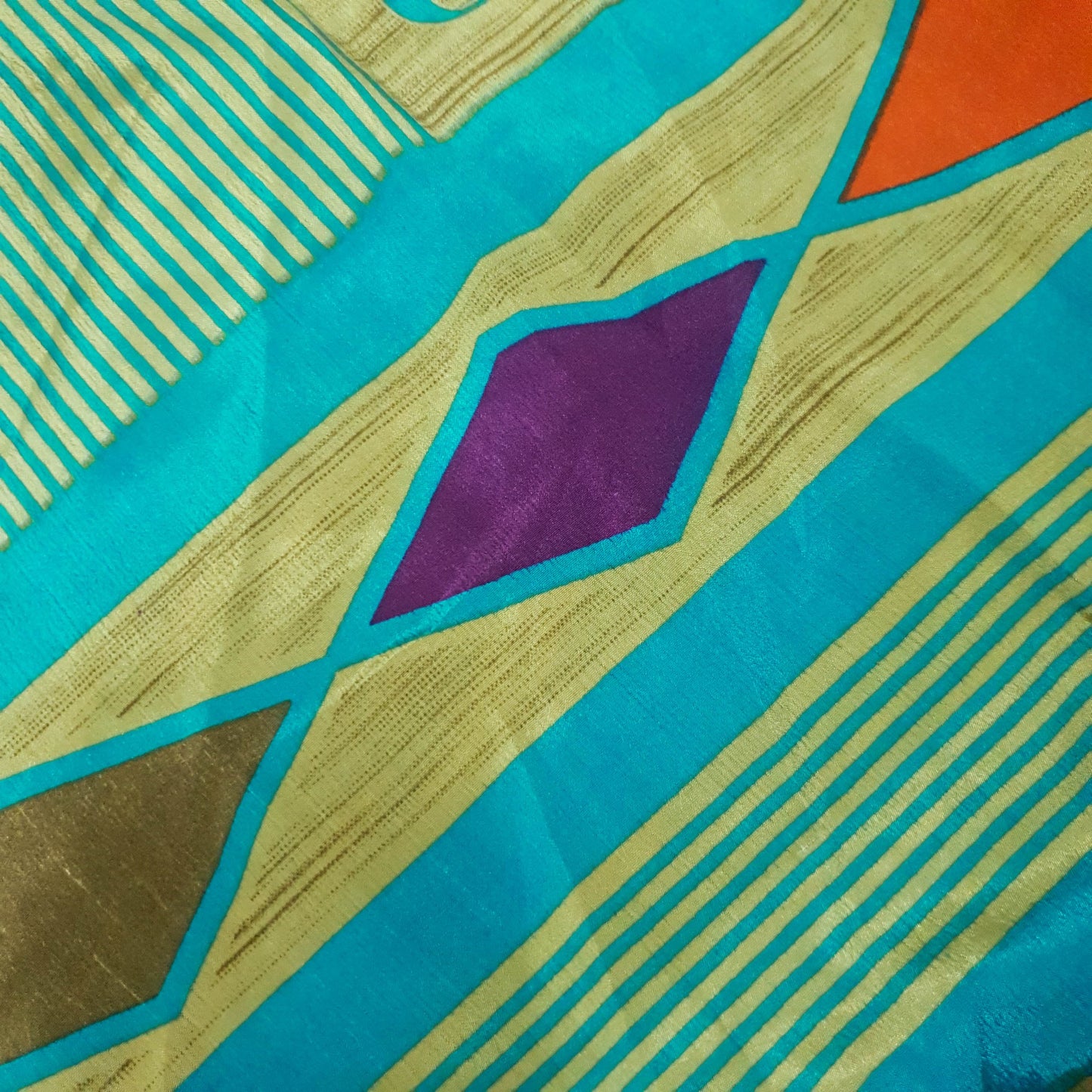 Sushila Vintage Art Silk Saree Magic Wrap Handmade Reversible Skirt Beach Dress Boho
