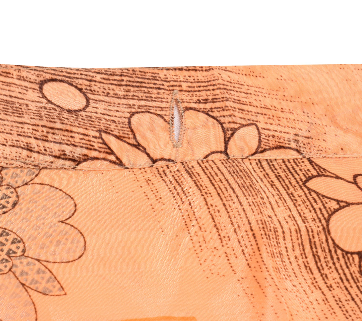 Sushila Vintage Peach Art Silk Saree Magic Wrap Reversible Skirt 2Layer Beach Dress