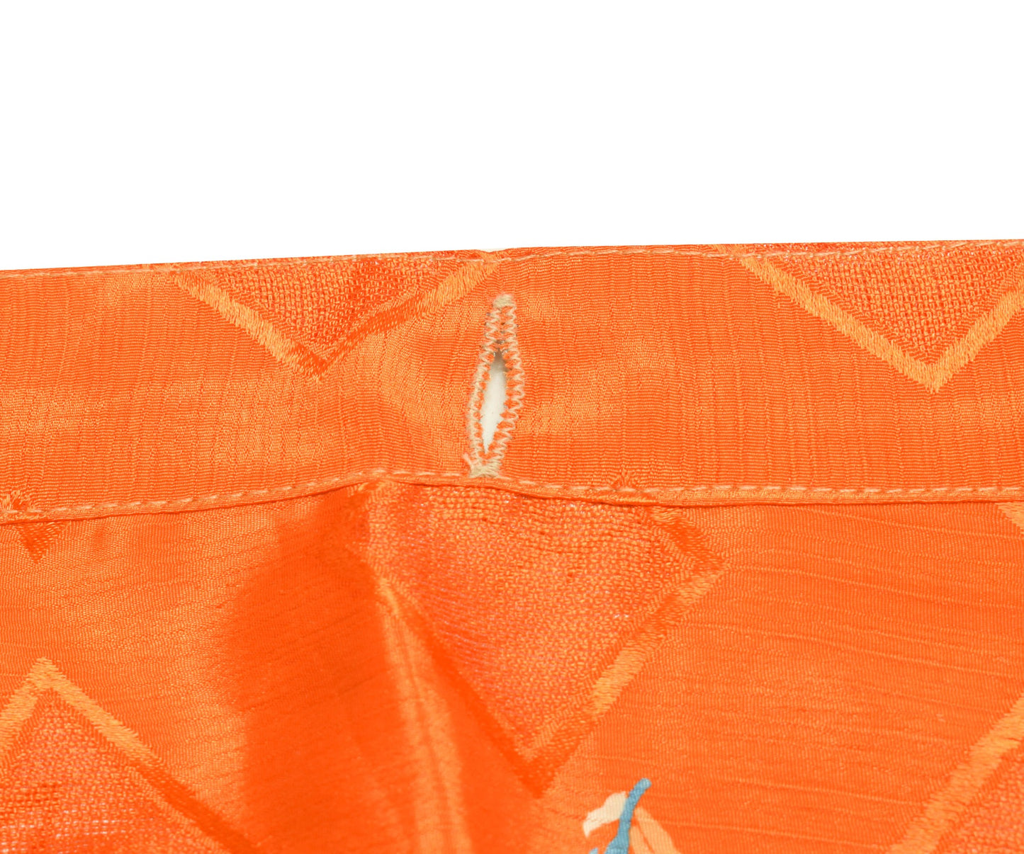 Sushila Vintage Art Silk Saree Orange Magic Wrap Reversible Skirt Beach Dress Hippie