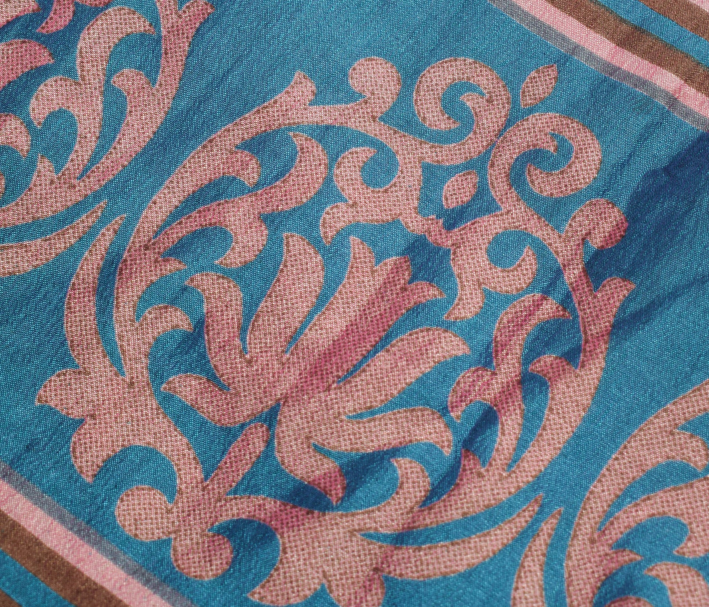 Sushila Vintage Art Silk Saree Magic Wrap Reversible Skirt Handmade Beach Dress Boho