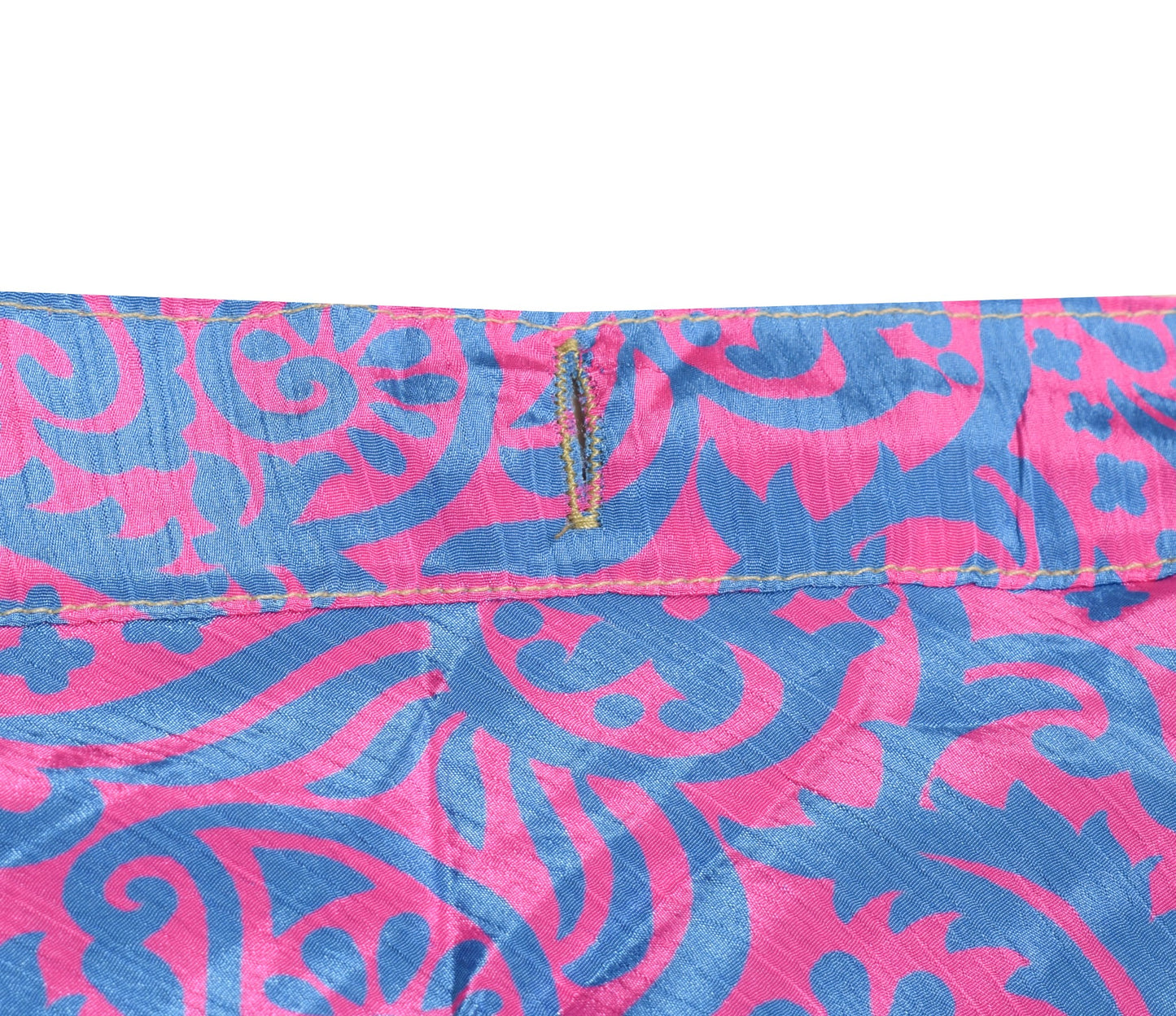 Sushila Vintage Art Silk Saree Magic Wrap Reversible Skirt Handmade Beach Dress Boho