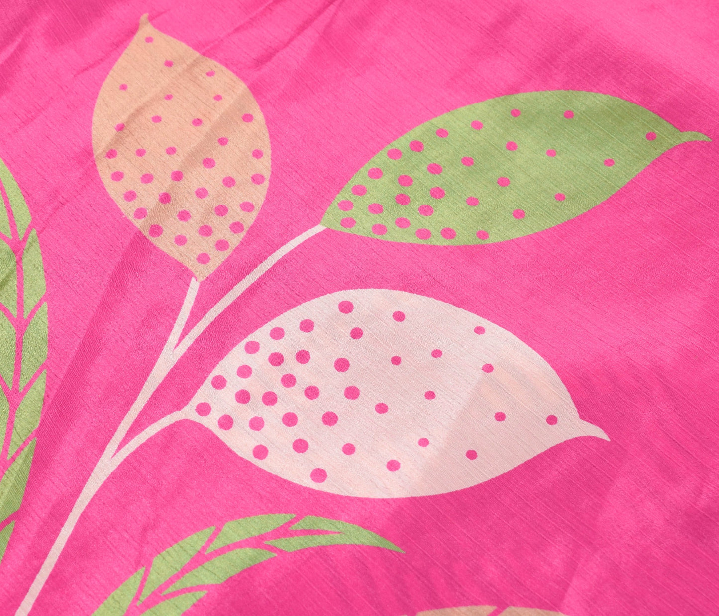 Sushila Vintage Flora Saree Magic Wrap Art Silk Reversible Skirt Pink Beach Dress