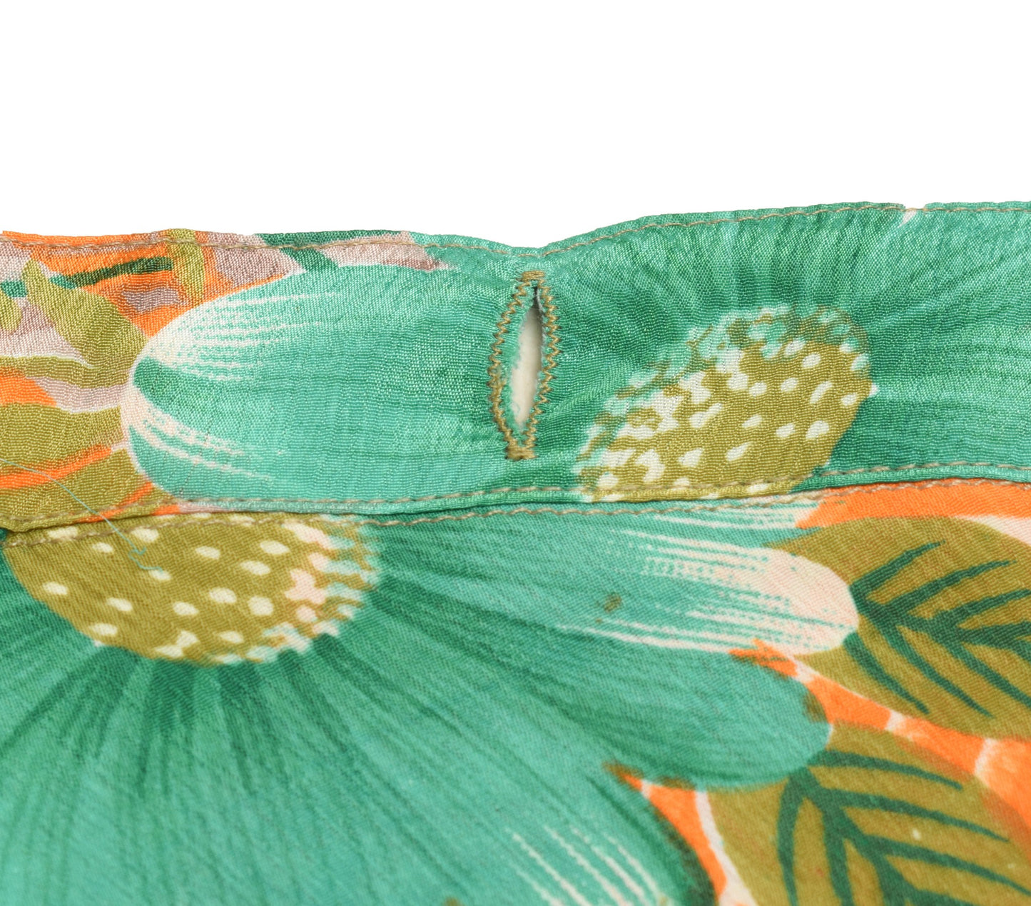 Sushila Vintage Brown Saree Magic Wrap Reversible Skirt Art Silk Beach Dress