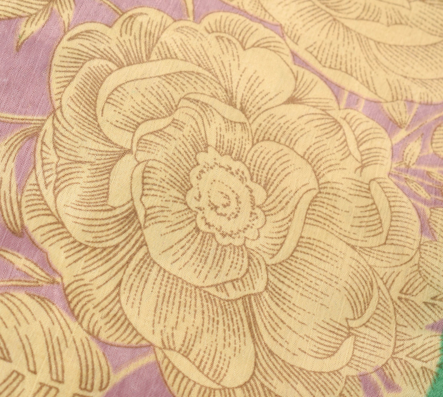 Sushila Vintage Mauve Saree Magic Wrap Reversible Skirt Beach Dress Art Silk Hippie
