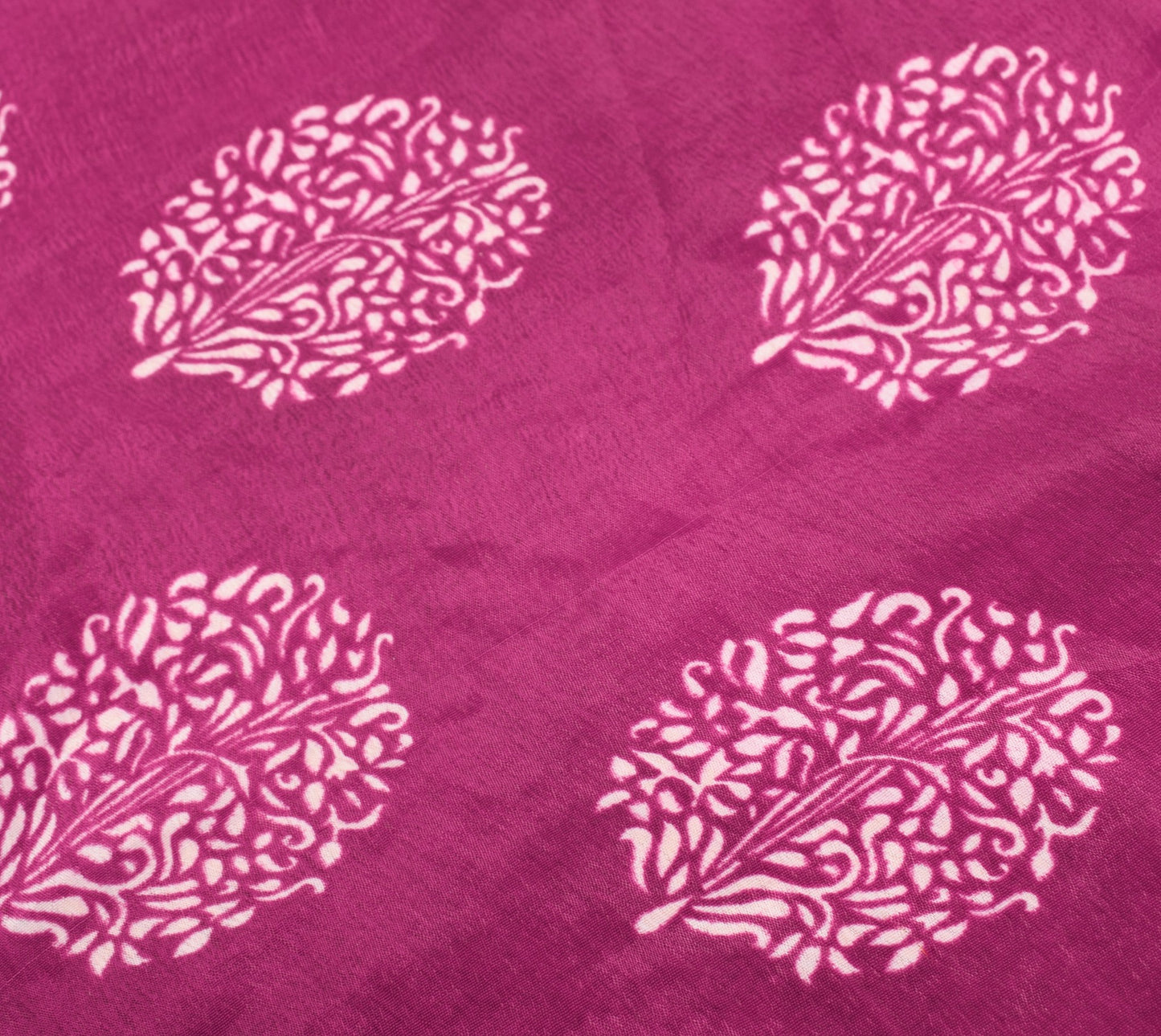 Sushila Vintage Floral Pink Saree Magic Wrap Reversible Art Silk Skirt Beach Dress