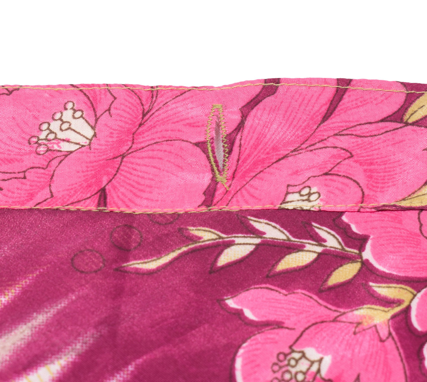 Sushila Vintage Pink Saree Magic Wrap Reversible Skirt Art Silk Beach Dress Hippie