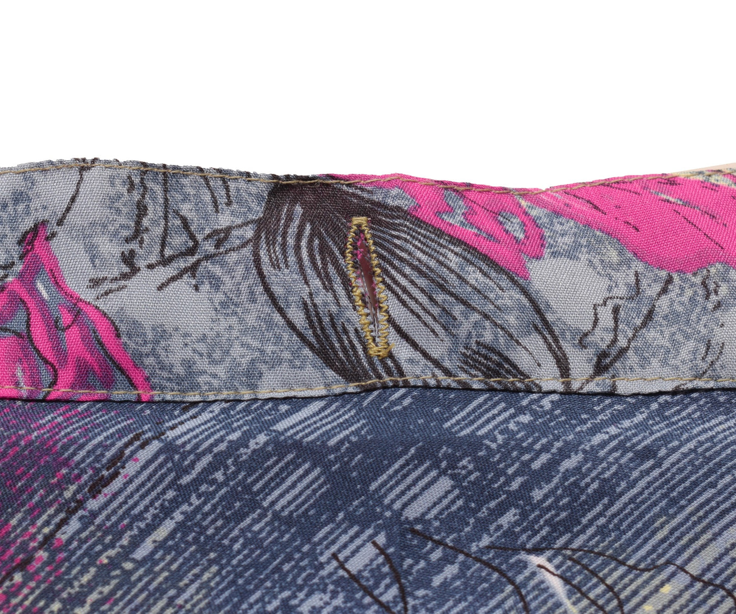 Sushila Vintage Pink & Gray Saree Magic Wrap Reversible Art Silk Skirt Beach Dress