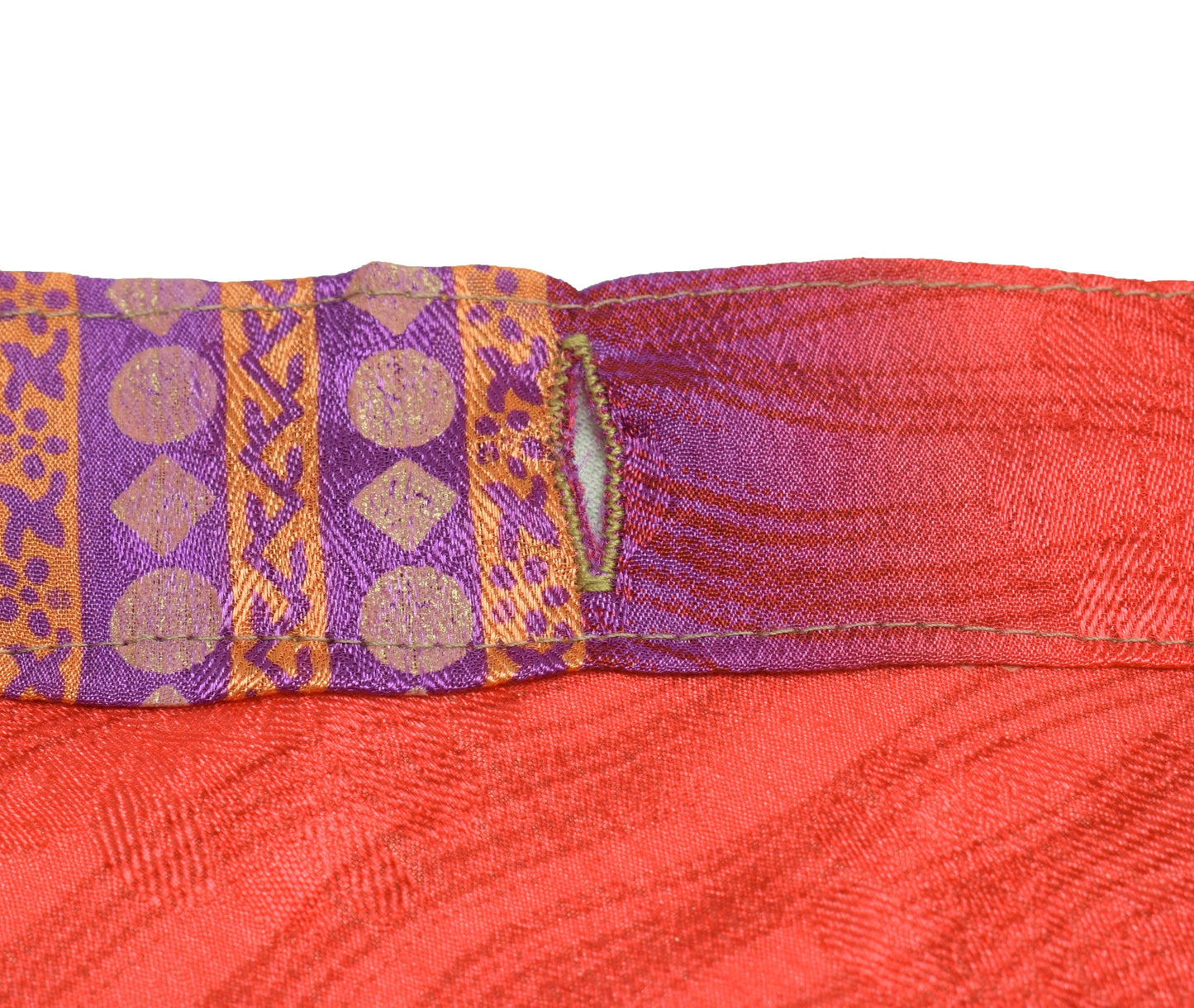 Sushila Vintage Art Silk Saree Magic Wrap Reversible Skirt Beach Dress Magenta