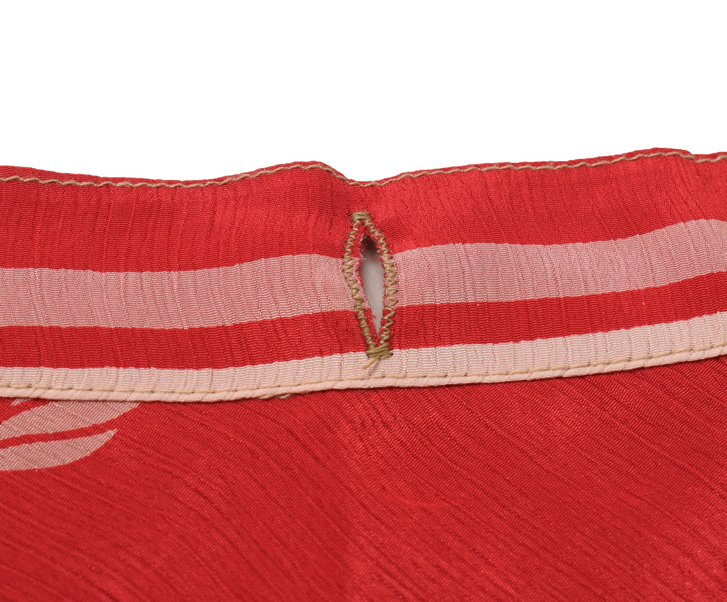 Sushila Vintage Red Art  Silk Saree Magic Wrap Reversible Skirt Beach Dress
