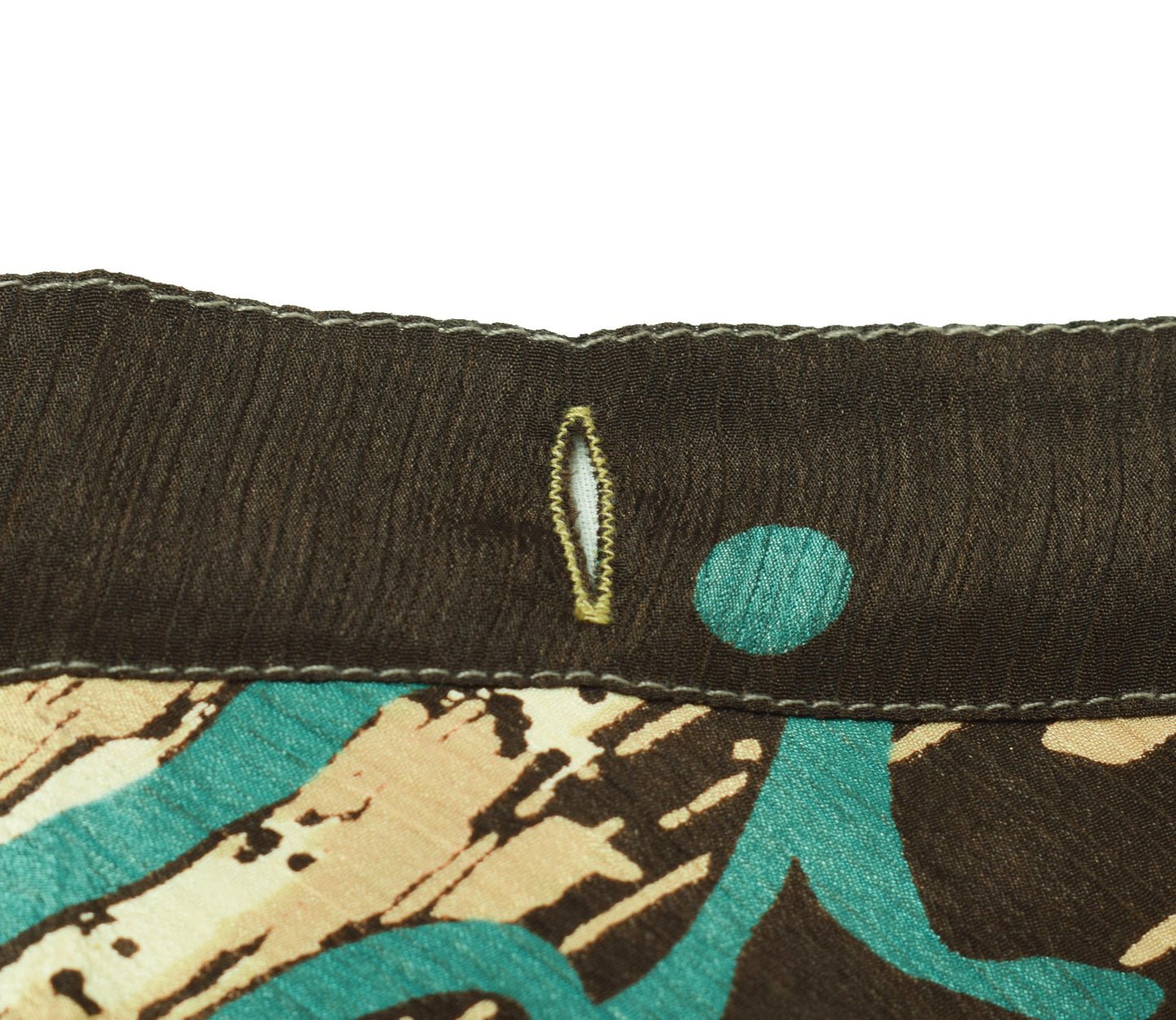 Sushila Vintage Dark Brown Saree Magic Wrap Reversible Skirt Art Silk Beach Dress