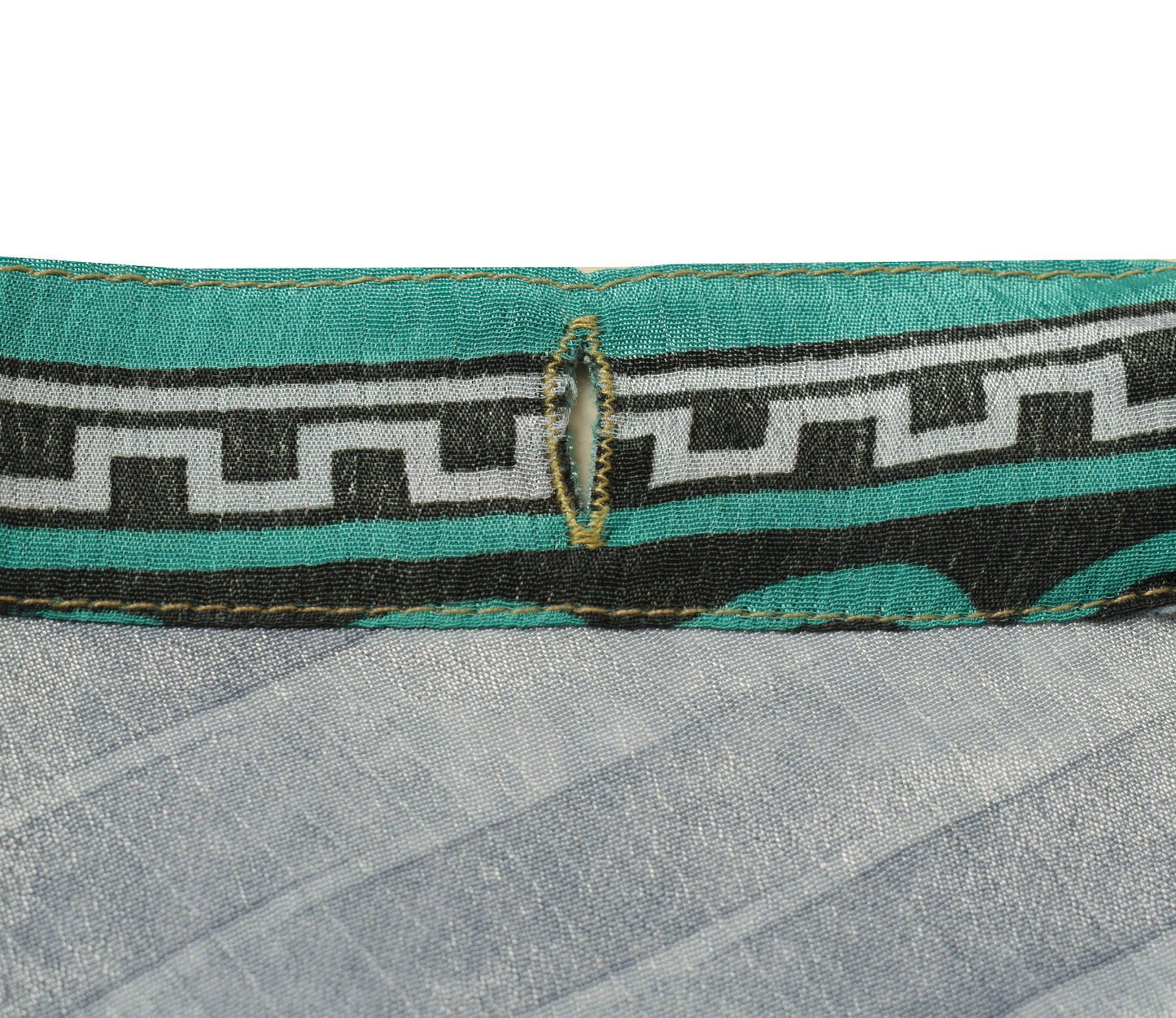 Sushila Vintage Floral Gray Saree Magic Wrap Reversible Skirt Art Silk Beach Dress