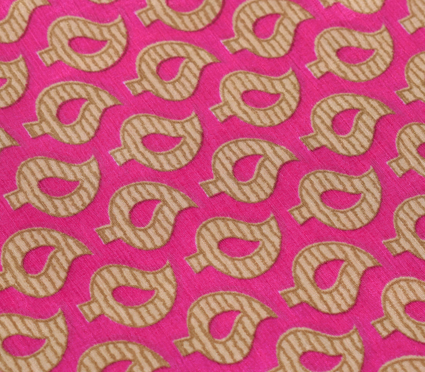 Sushila Vintage Magenta Saree Magic Wrap Reversible Skirt Art Silk Beach Dress Boho