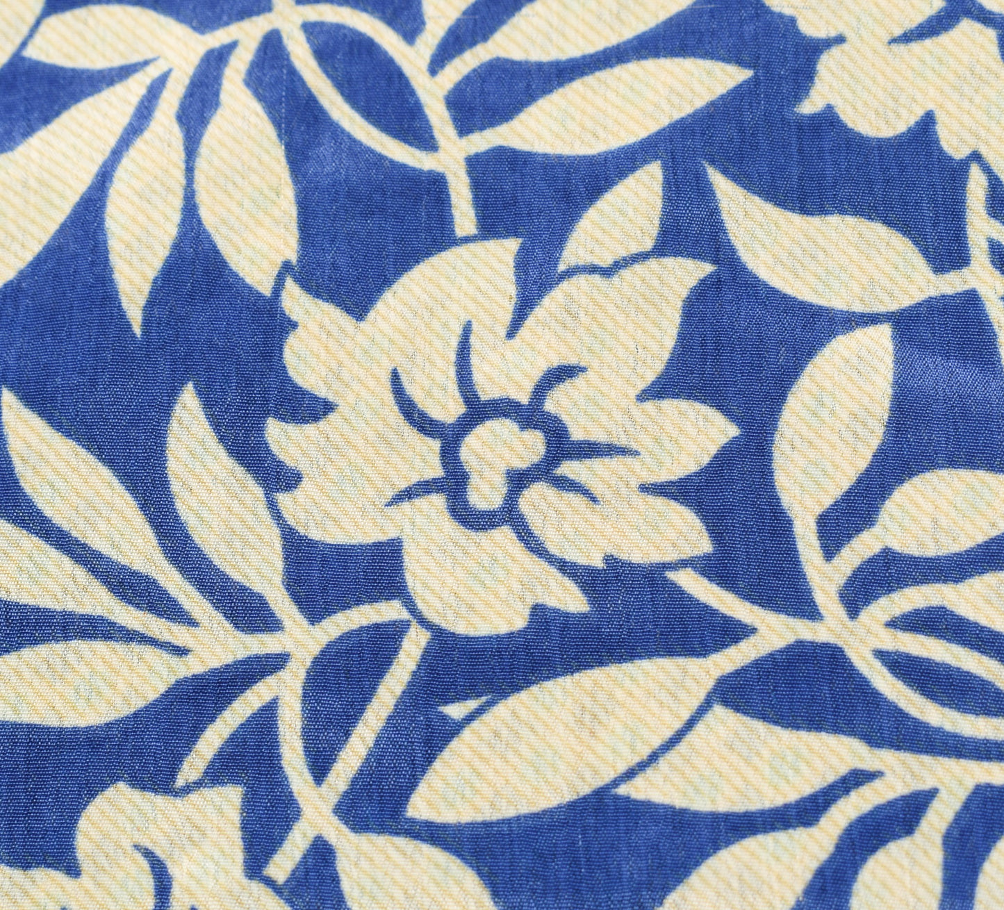 Sushila Vintage Blue Art Silk Saree Magic Wrap Reversible Skirt Dot Beach Dress