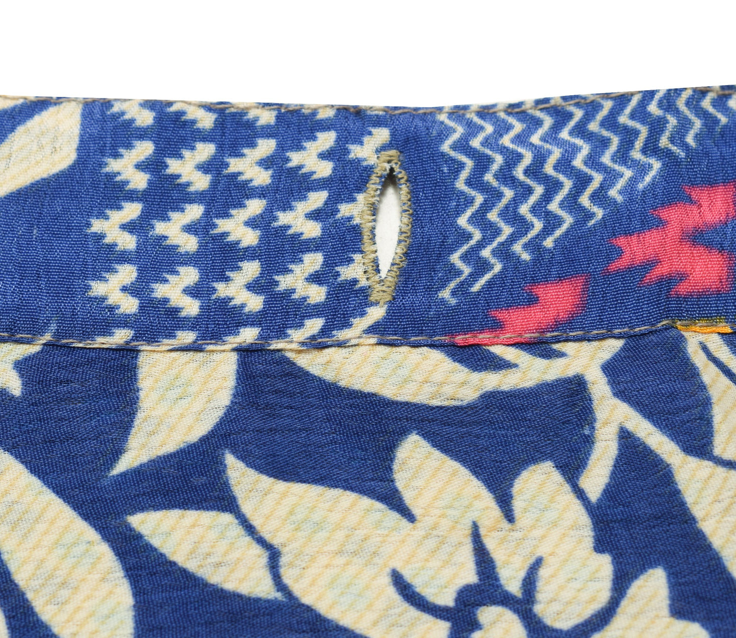Sushila Vintage Blue Art Silk Saree Magic Wrap Reversible Skirt Dot Beach Dress