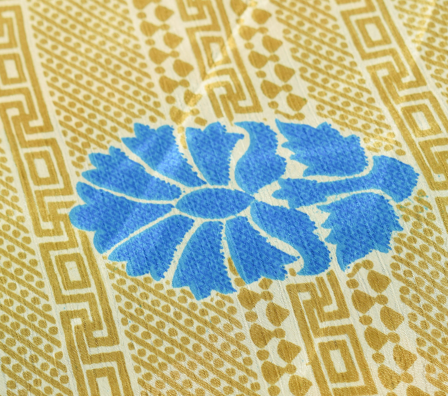 Sushila Vintage Floral Art Silk Saree Magic Wrap Reversible Skirt Beach Dress