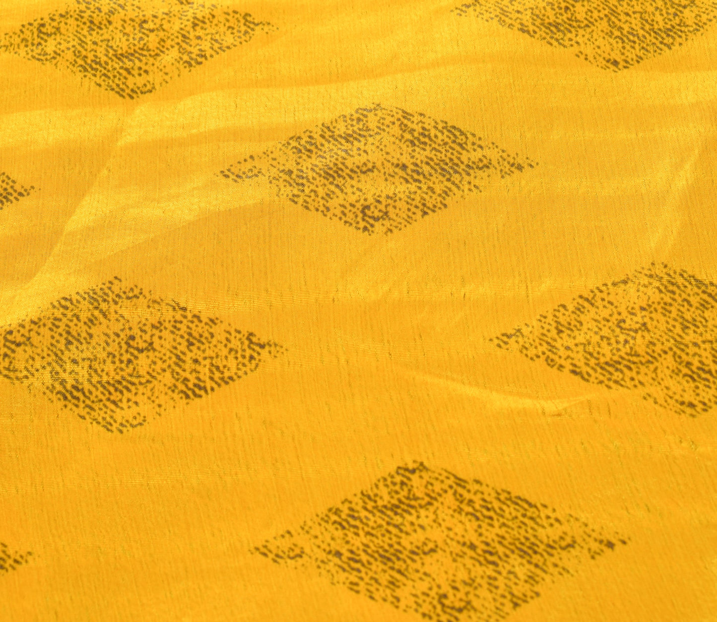 Sushila Vintage Gray Yellow Saree Magic Wrap Reversible Art Silk Skirt Beach Dress